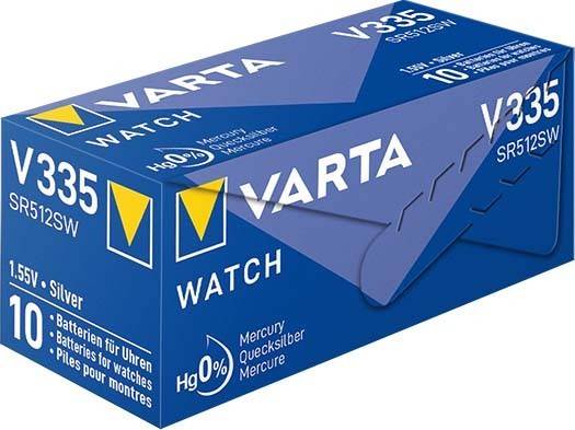 10 Stück Varta Cons.Varta Uhren-Batterie V 335 Stk.1
