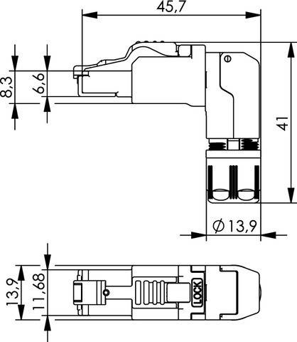 10 Stk. Telegärtner MFP8 T568A Cat.6 100023065