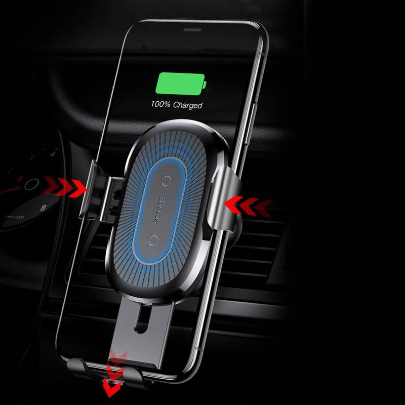 Universal KFZ Handy Halterung & Induktive Ladestation Wireless Charger iPhone, Samsung, Huawei