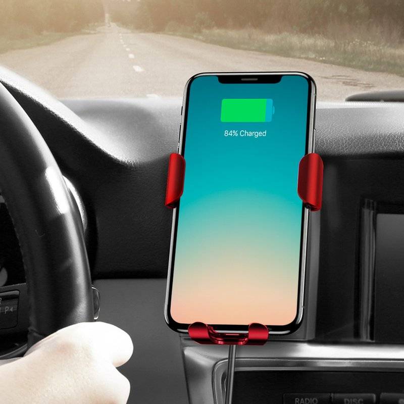 Universal KFZ Handy Halterung & Induktive Ladestation Wireless Charger iPhone, Samsung, Huawei