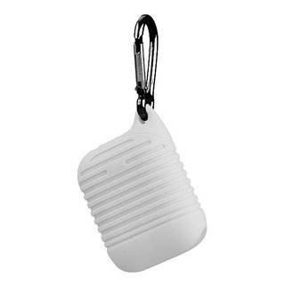 360 Grad Schutz Airpods Case Silikon Hülle Schutztasche Ladekoffer Ladegerät kompatibel mit Kopfhörer Headset 2 / 1 Generation Weiß