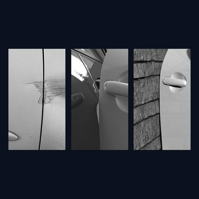 4x Streamlined - Schutzgurt an der Autotür Rutschfest Auto Tür SchutzTrim Mold Gurt Scratch Rot