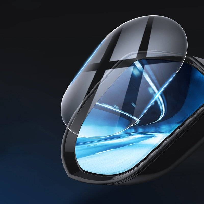 Baseus 2x ovaler Regenschutzfolie AußenspieSeitenspie135mm x 95mm NebelFenster Schutzfolie Auto Pkw