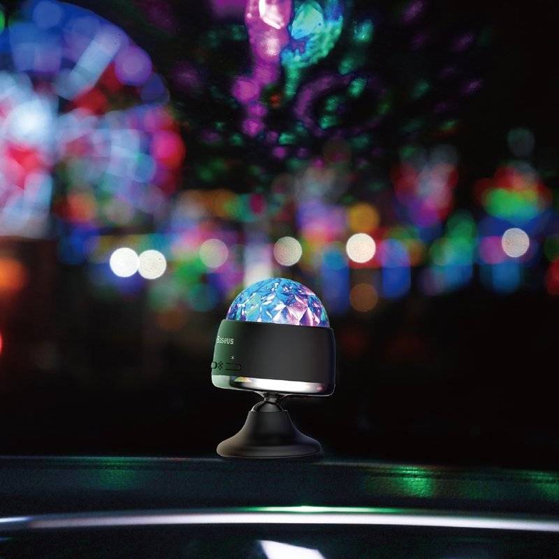 Car Crystal Magic Ball Licht Lampe Party Deko LED RGB - beleuchtet den Rhythmus der Musik