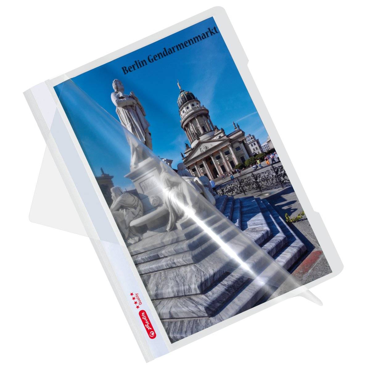 Herlitz 50020782, Manila-Ordner, A4, Polypropylen (PP), Grau