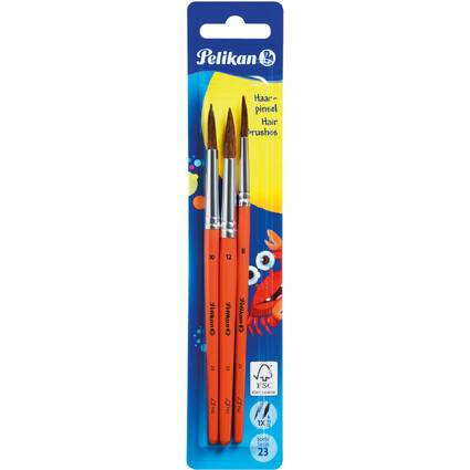 Pelikan Haarpinsel-Set Sorte 23, 3-teilig, sortiert