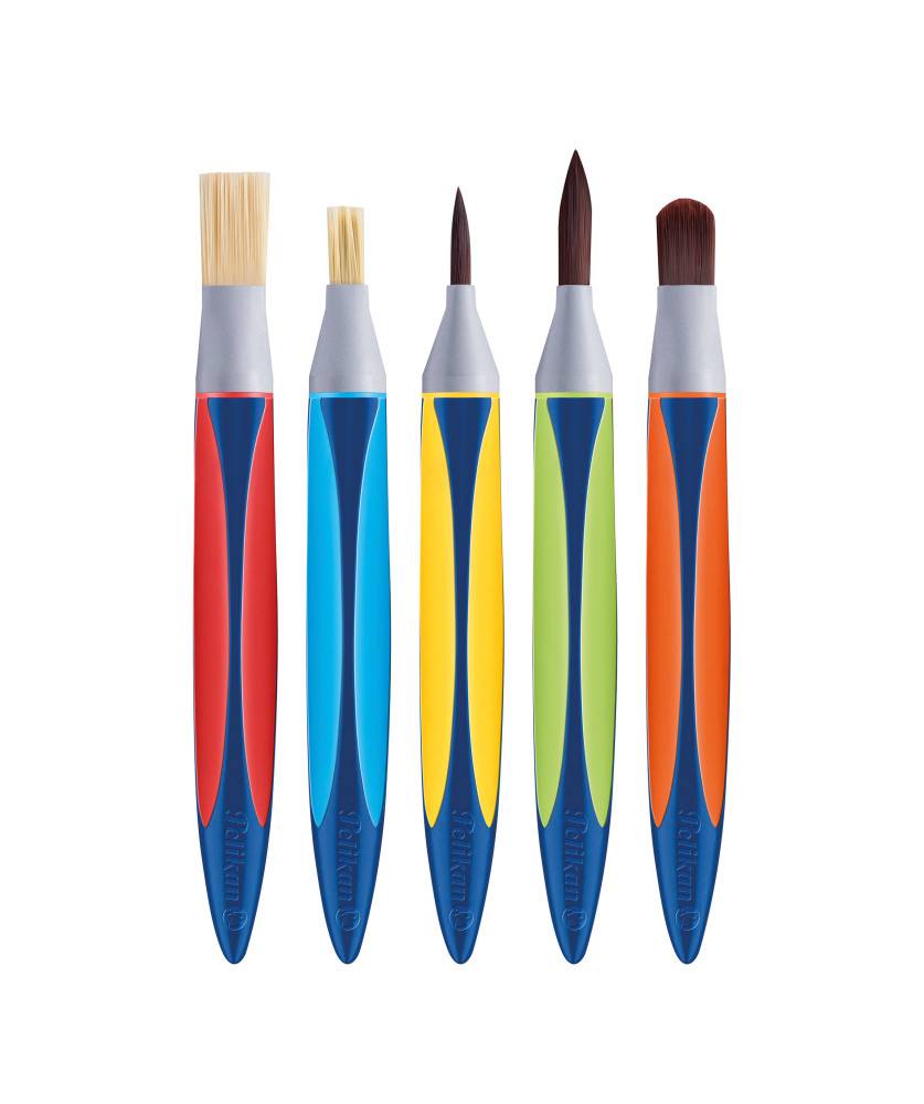 Pelikan 700726, Bürstenset, Helle Bürste, Synthetisch, 3 Stück(e)