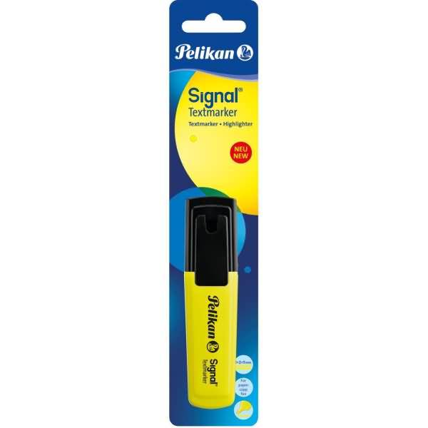 Textmarker Signal leuchtgelb Blister