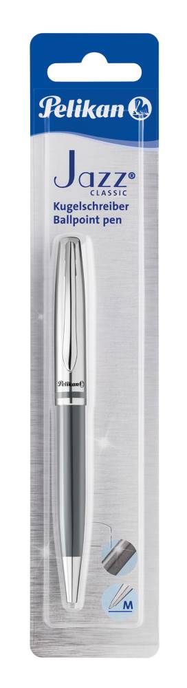 Pelikan 807166, Clip, Kugelschreiber mit Druckeinzugsmechanik, Blau