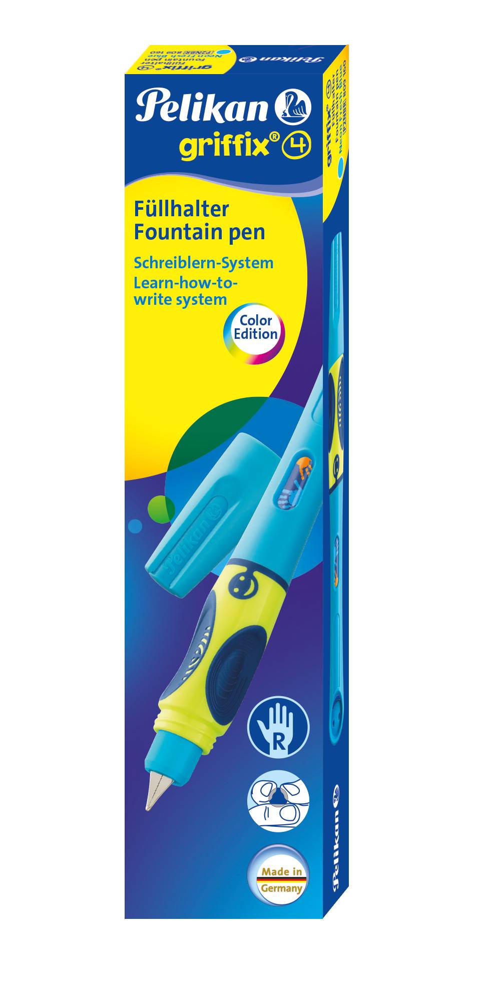 Pelikan 809160, Blau, Kartuschenfüllsystem, Blau, Rechtshändig, Box, 1 Stück(e)