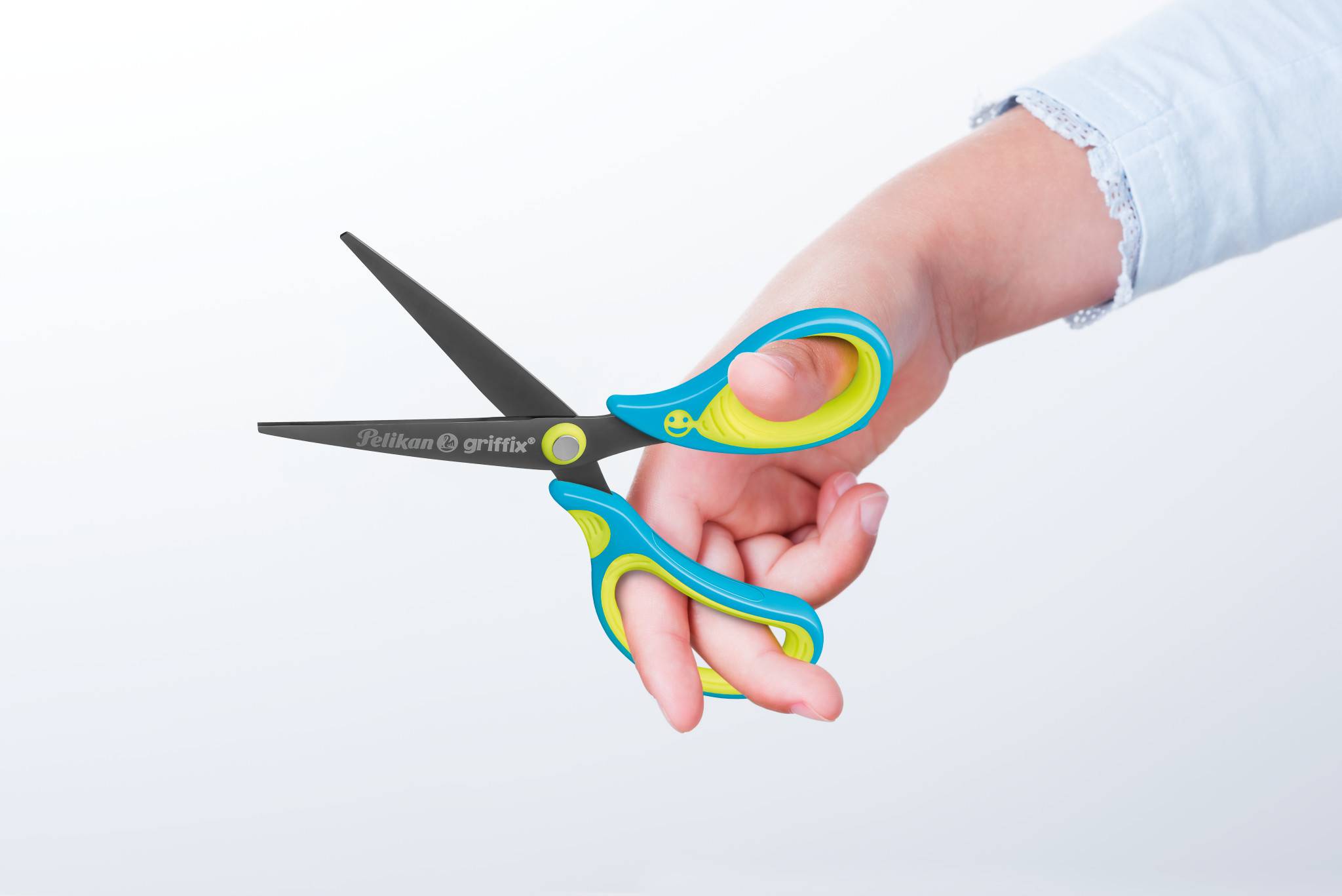 Pelikan 810272, Kinder, Gerader Schnitt, Eins/Eine(r), Blau, Limette, Rechtshändig, Titan