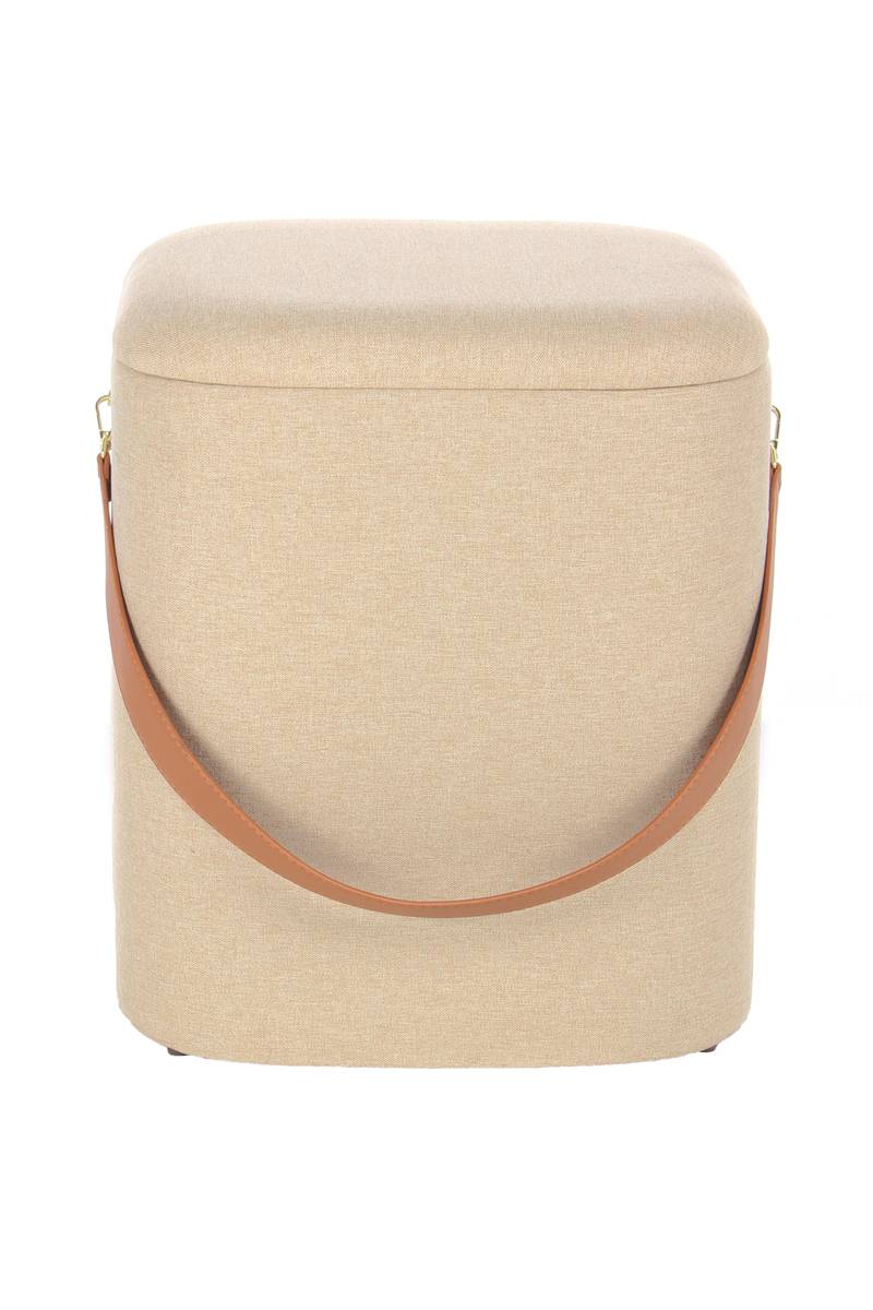 Hocker Arabella 225 2-er Set Beige / Braun