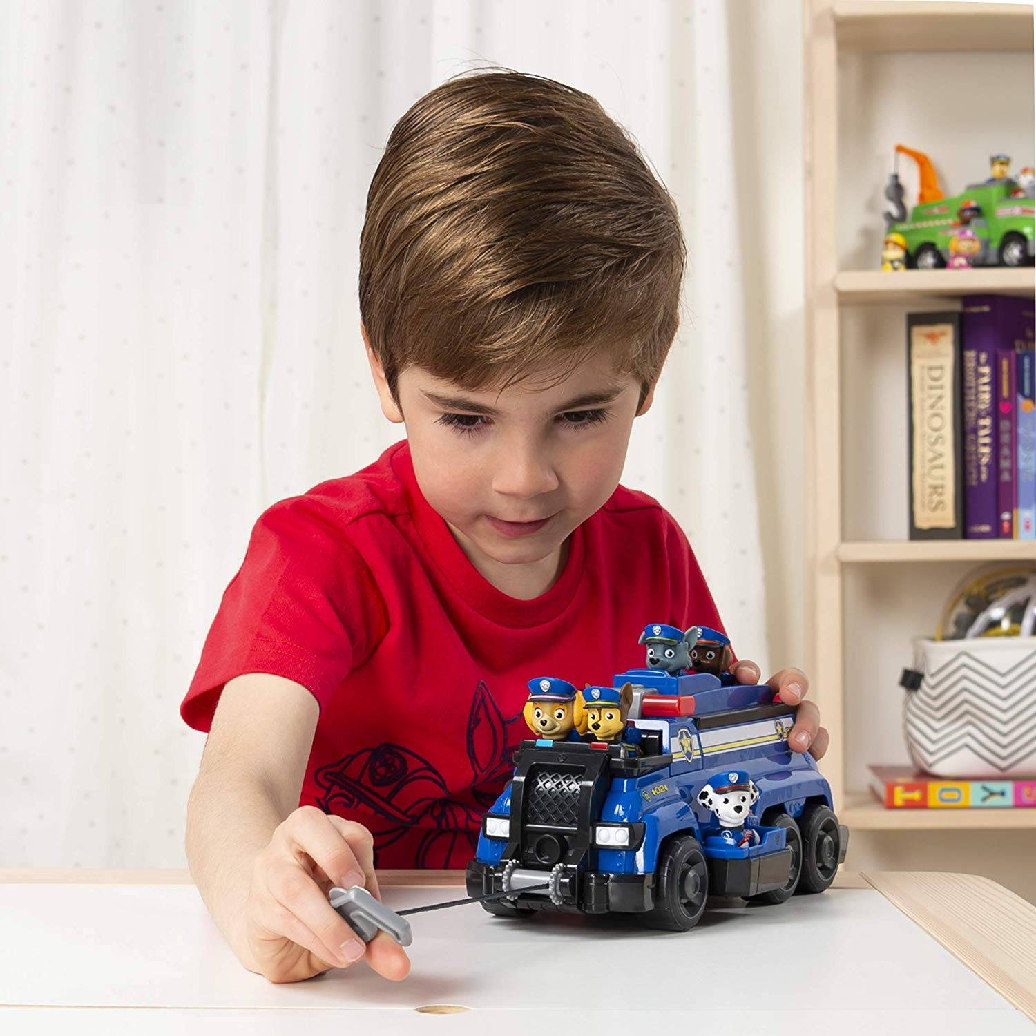 Paw Patrol - Polizeifahrzeug mit 6 Figuren Team Rescue Chase