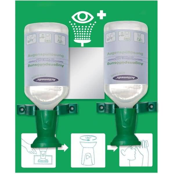 Augenspülstation Double für 2x 500ml 30x25cm