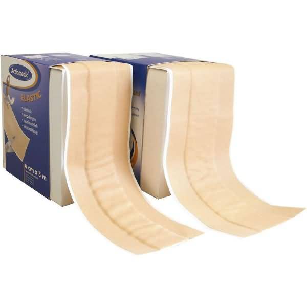 Wundschnellverband Elastic 6cmx5m hautfarben