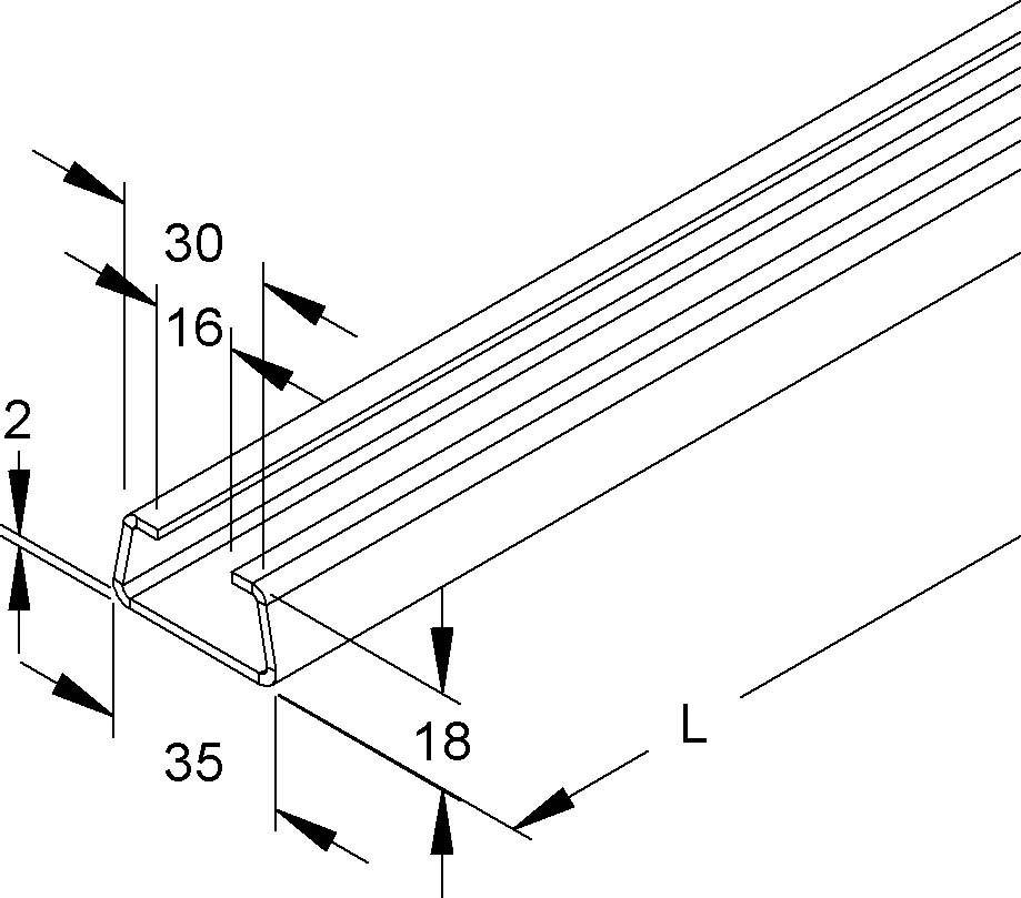 Niedax Ankerschiene 2980/2 FO
