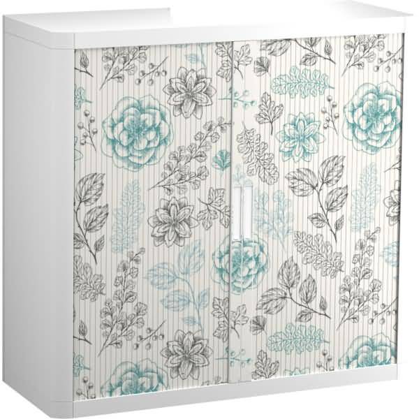 Rollladenschrank easyoffice BxTxH 86x37,5x104cm Botanik