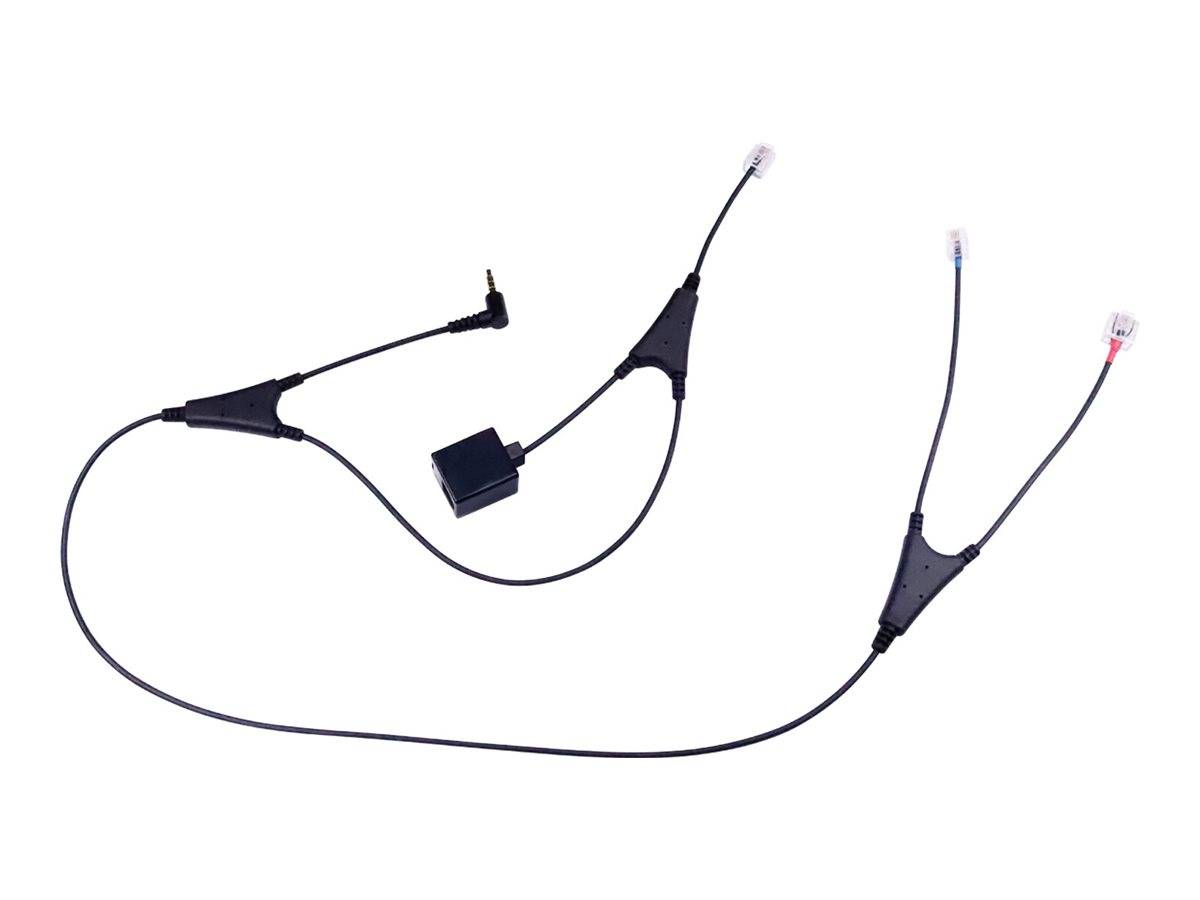 Jabra LINK 14201-37 - Elektronischer Hook-Switch Adapter für drahtloses Headset, Digitaltelefon
