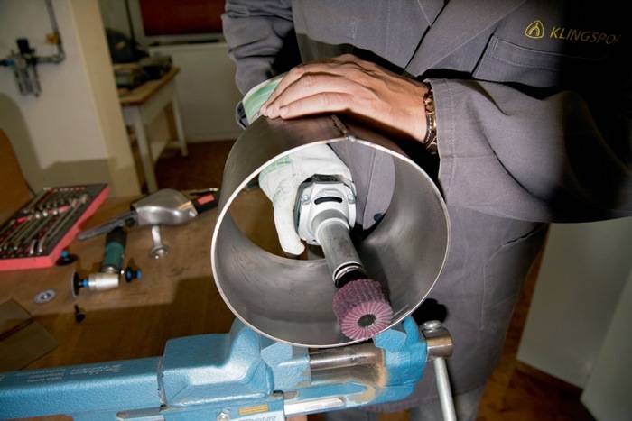 Fächerschleifer NCS 600 Ø60xH30mm K.240 Korund Schaft-D.6mm KLINGSPOR