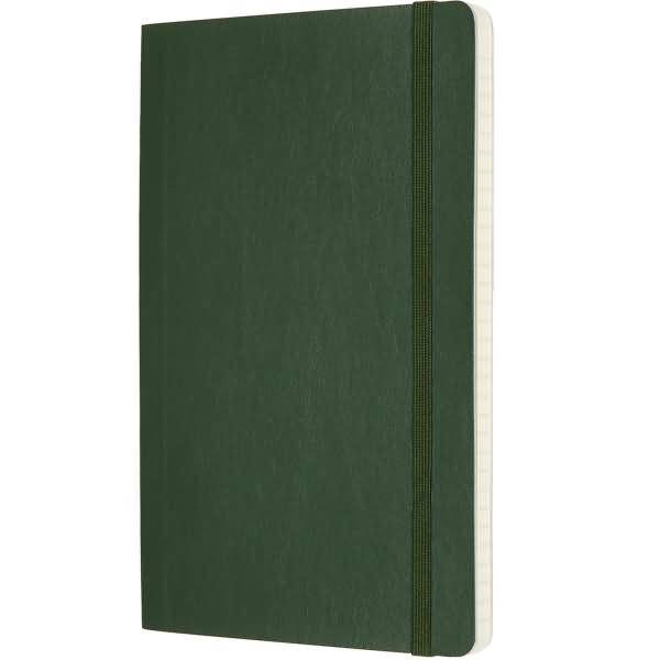 Notizbuch Large A5 liniert Softcover myrtengrün