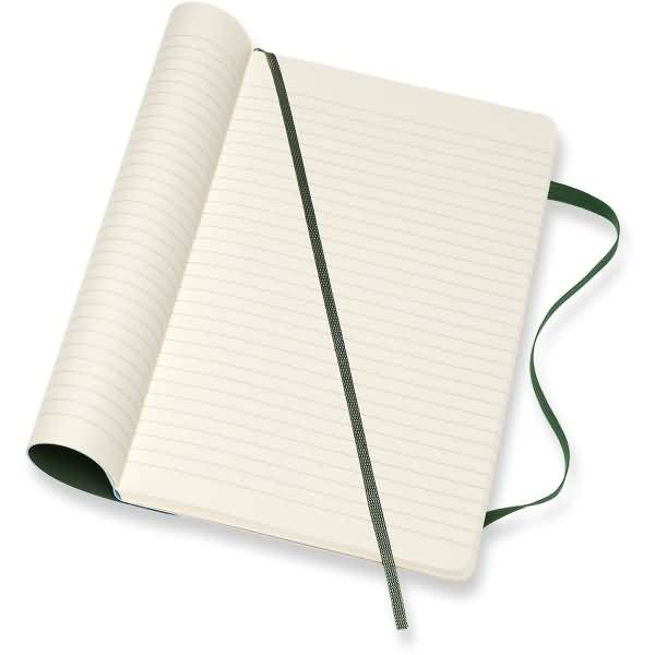 Notizbuch Large A5 liniert Softcover myrtengrün