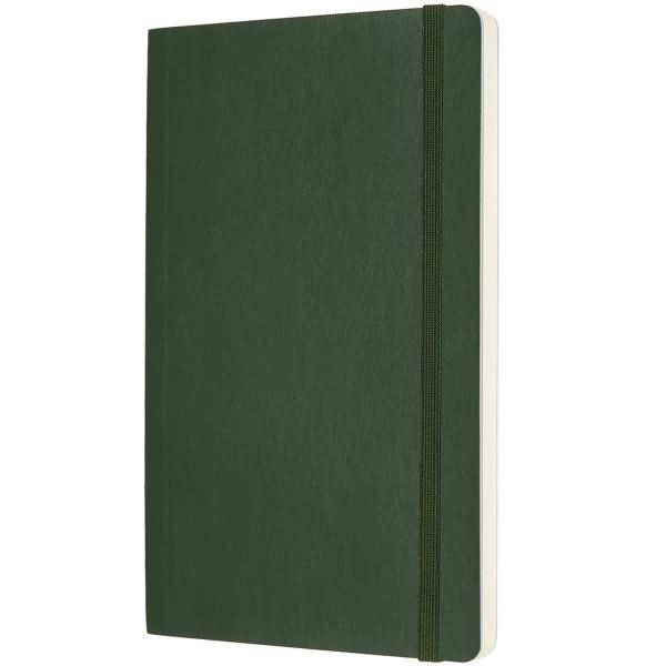 Notizbuch Large A5 blanko Softcover myrtengrün
