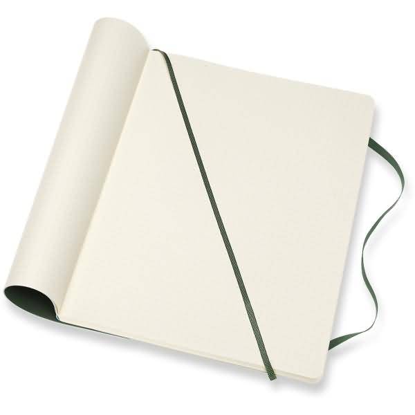 Notizbuch XL 19x25cm blanko Softcover myrtengrün