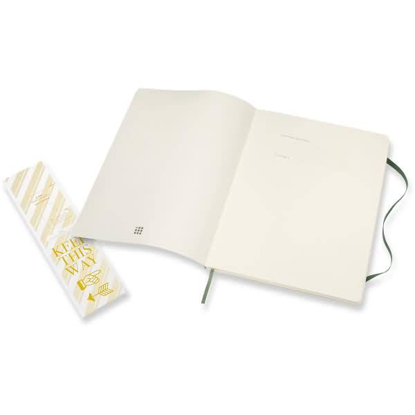 Notizbuch XL 19x25cm Punktraster Softcover myrtengrün