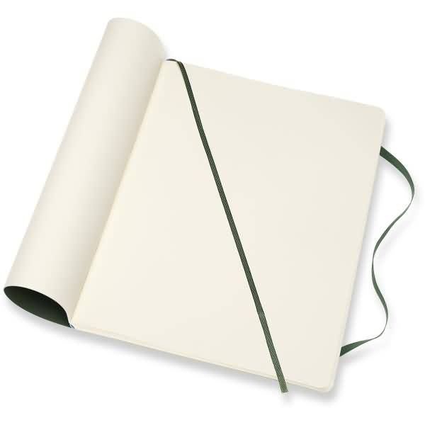 Notizbuch XL 19x25cm Punktraster Softcover myrtengrün