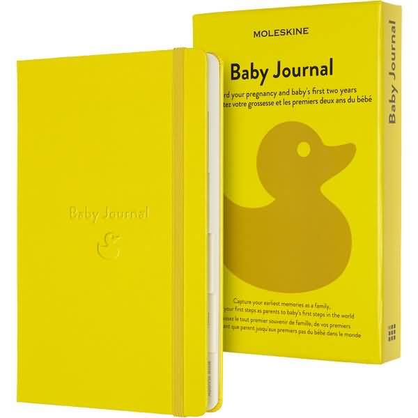 Notizbuch Passion Journal Large A5 Baby Hardcover 200 Blatt gelb