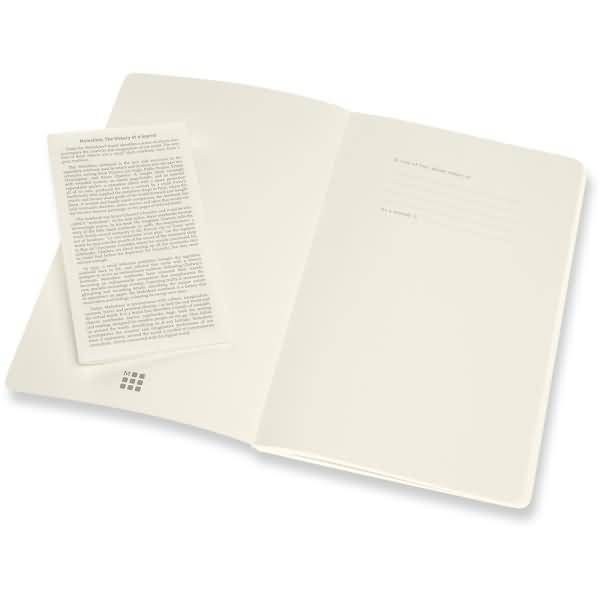 Notizheft Volant Large A5 liniert Softcover VE=2 Stück korallrot/aquamarinblau