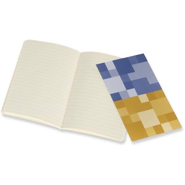 Notizheft Volant Pocket A6 liniert Softcover VE=2 Stück vergissmeinnichtblau/bernsteingelb