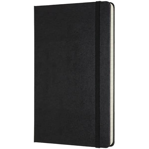 Professionelles Notizbuch Large A5 Hardcover 120 Blatt schwarz