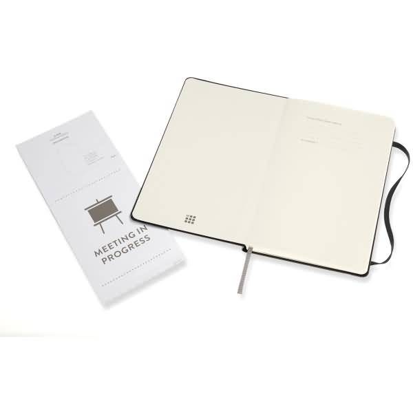 Professionelles Notizbuch Large A5 Hardcover 120 Blatt schwarz