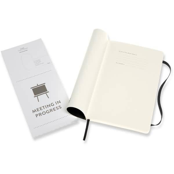 Professionelles Notizbuch Large A5 Softcover 96 Blatt schwarz