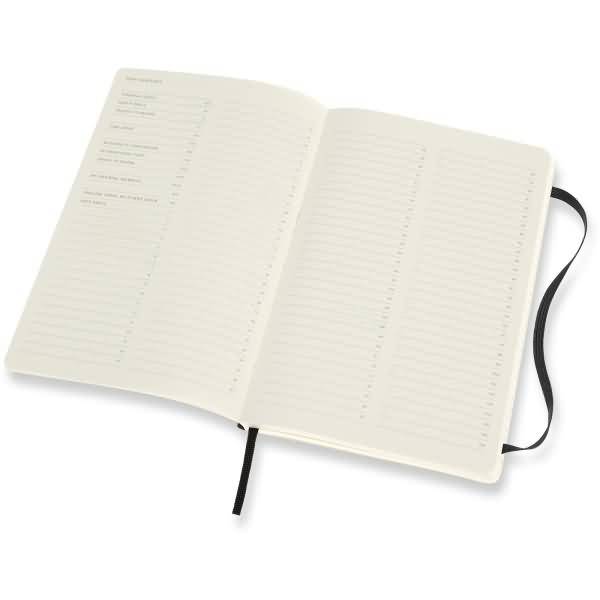 Professionelles Notizbuch Large A5 Softcover 96 Blatt schwarz
