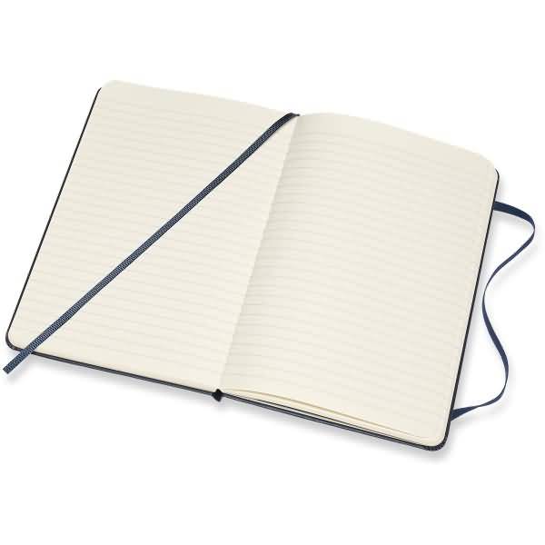 Notizbuch Medium 11,5x18cm liniert Hardcover 104 Blatt saphir