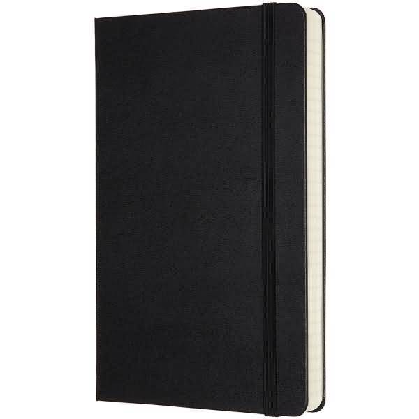 Notizbuch Large A5 liniert 200 Blatt Hardcover schwarz