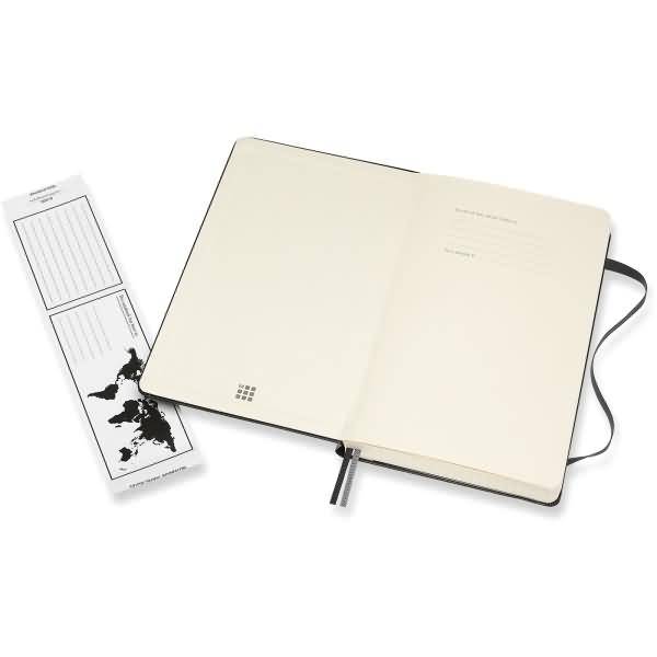 Notizbuch Large A5 kariert 200 Blatt Hardcover schwarz