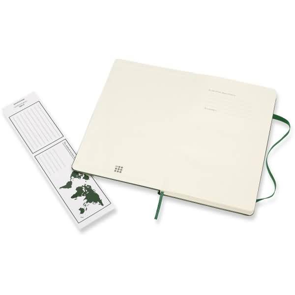 Notizbuch Large A5 liniert Hardcover 120 Blatt myrtengrün