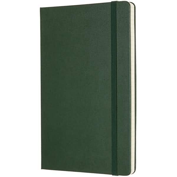 Notizbuch Large A5 kariert Hardcover 120 Blatt myrtengrün