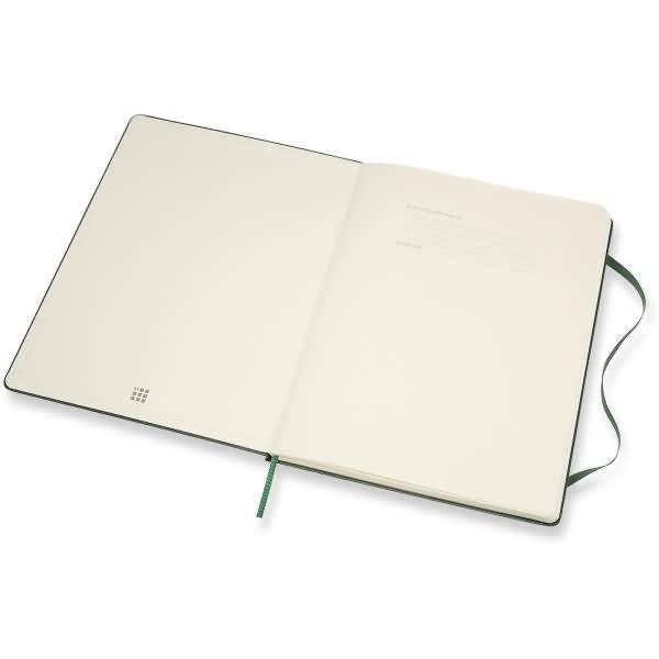 Notizbuch XL 19x25cm liniert Hardcover 96 Blatt myrtengrün