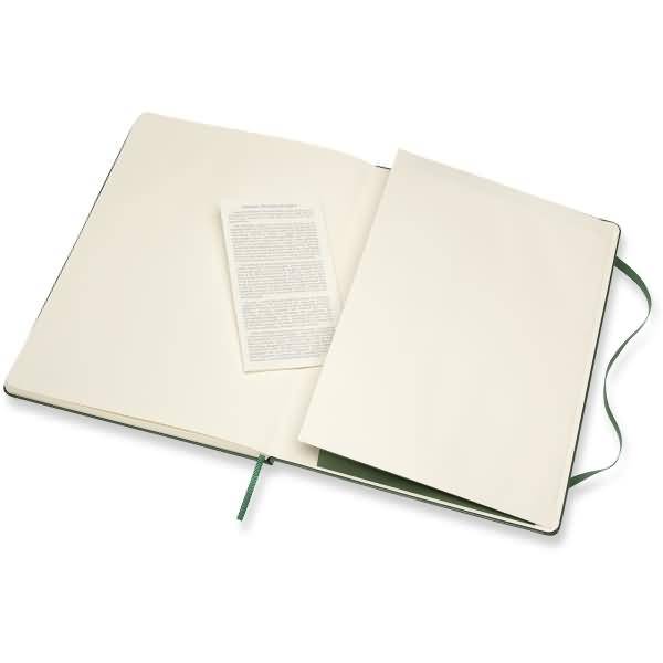 Notizbuch XL 19x25cm liniert Hardcover 96 Blatt myrtengrün