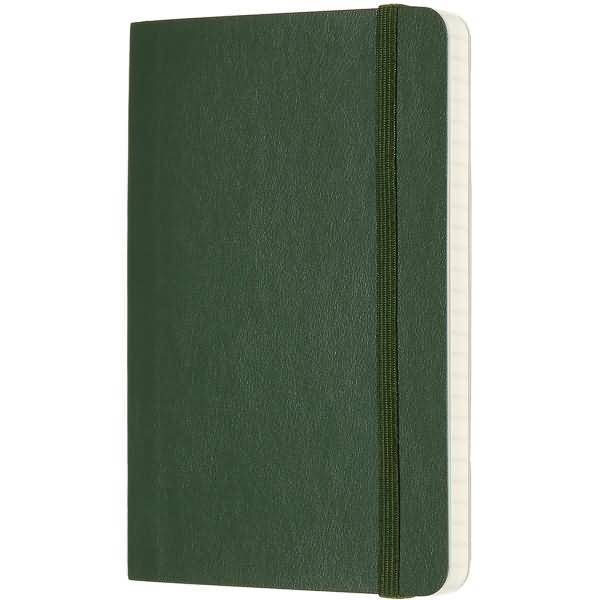 Notizbuch Pocket A6 kariert Softcover myrtengrün