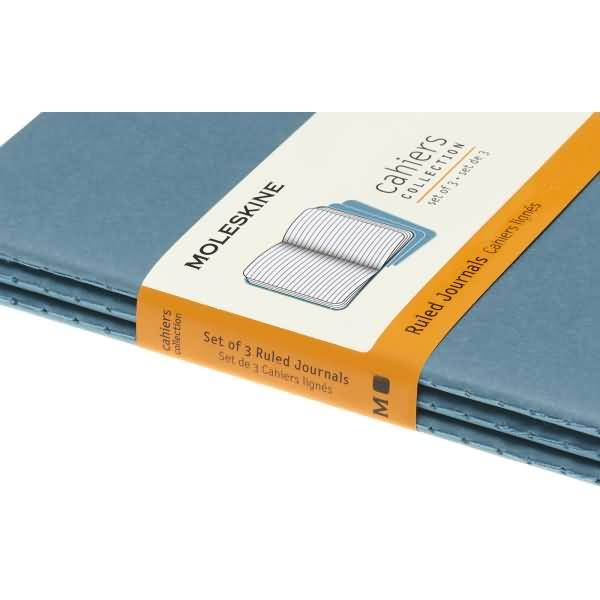 Notizheft Cahier Pocket A6 liniert Kartoneinband VE=3 Stück lebhaftes blau