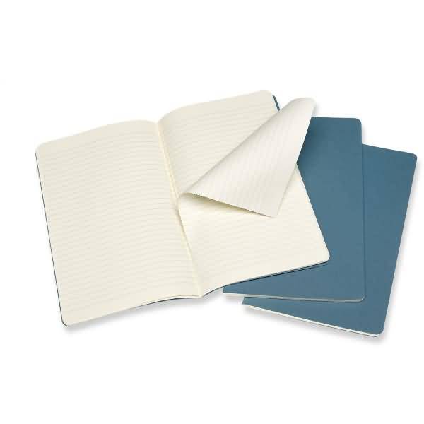 Notizheft Cahier Large A5 liniert Kartoneinband VE=3 Stück lebhaftes blau