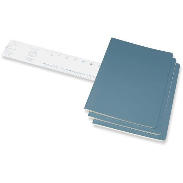 Notizheft Cahier XL 19x25cm blanko Kartoneinband VE=3 Stück lebhaftes blau