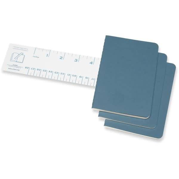Notizheft Cahier Pocket A6 blanko Kartoneinband VE=3 Stück lebhaftes blau