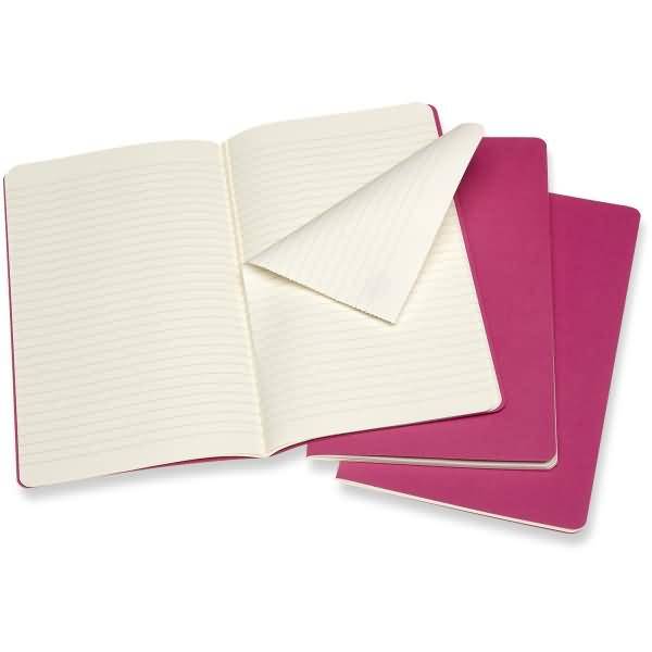 Notizheft Cahier Large A5 liniert Kartoneinband VE=3 Stück kinetisches pink