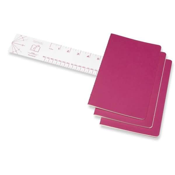 Notizheft Cahier Large A5 liniert Kartoneinband VE=3 Stück kinetisches pink